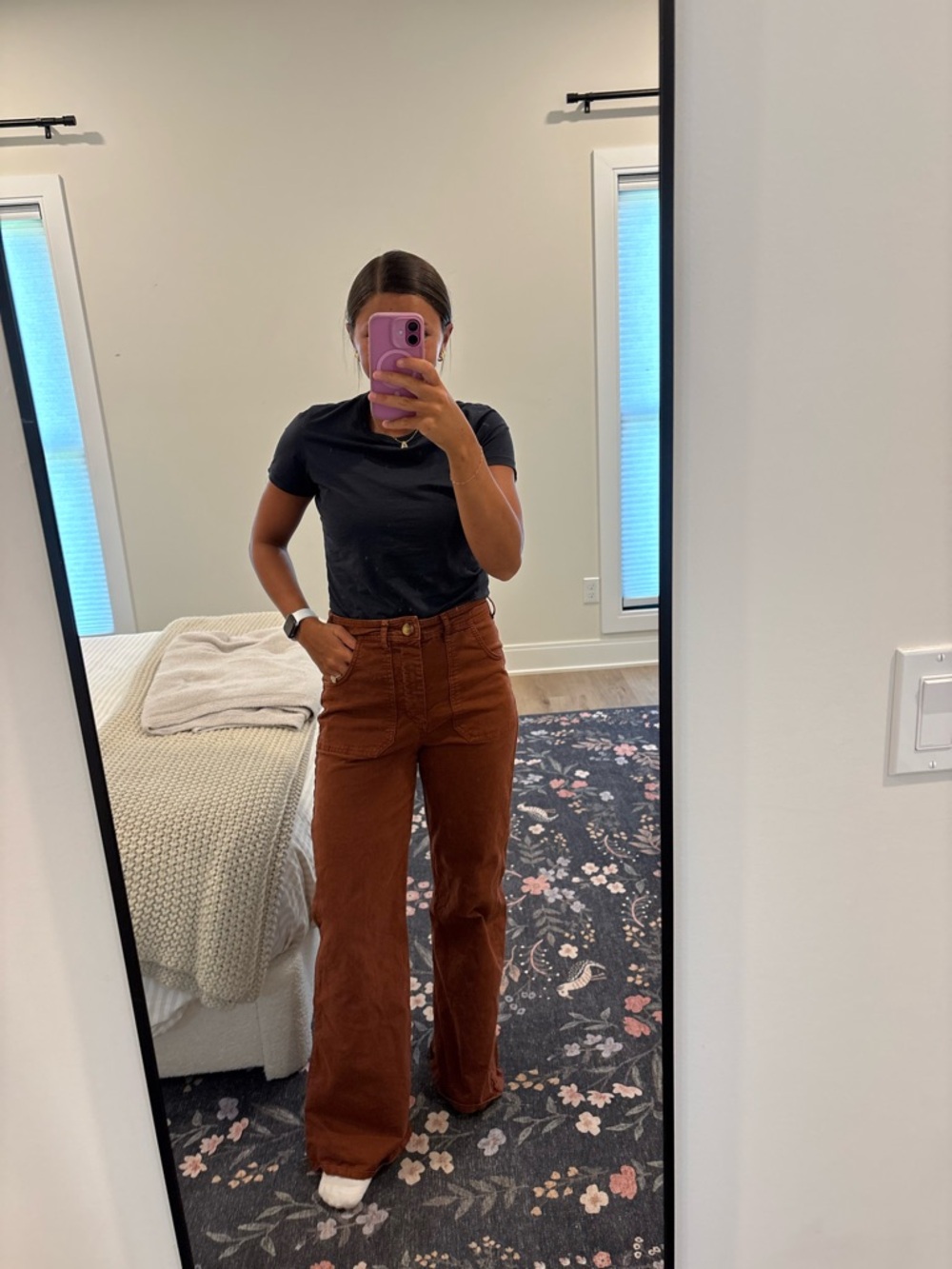 Marine Layer Bridget Twill Flare Pants
